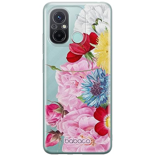 ERT GROUP etui na telefon Xiaomi REDMI 12C/ REDMI 11A, case oryginalny i oficjalnie licencjonowany przez Babaco, wzór Flowers 056, optymalnie dopasowane, plecki z TPU częściowo przeźroczyste