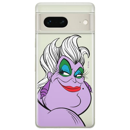 ERT GROUP etui na telefon Google PIXEL 7, case oryginalny i oficjalnie licencjonowany przez Disney, wzór Ursula 001, optymalnie dopasowane, plecki z TPU częściowo przeźroczyste