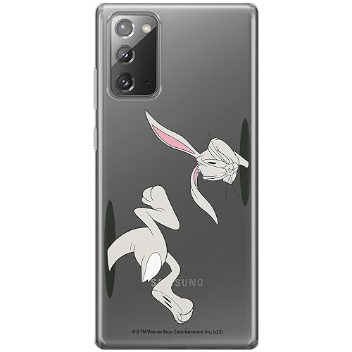 ERT GROUP etui na telefon Samsung GALAXY NOTE 20, case oryginalny i oficjalnie licencjonowany przez Looney Tunes, wzór Bugs 016, optymalnie dopasowane, plecki z TPU częściowo przeźroczyste