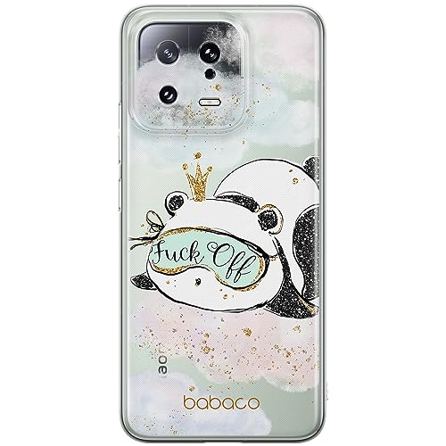 ERT GROUP etui na telefon Xiaomi 13, case oryginalny i oficjalnie licencjonowany przez Babaco, wzór Panda 001, optymalnie dopasowane, plecki z TPU częściowo przeźroczyste