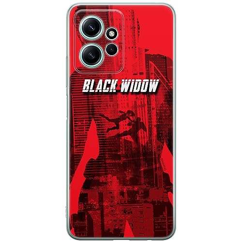 ERT GROUP etui na telefon Xiaomi REDMI NOTE 12 4G, case oryginalny i oficjalnie licencjonowany przez Marvel, wzór Black Widow 007, optymalnie dopasowane, plecki z TPU