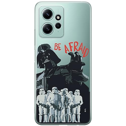 ERT GROUP etui na telefon Xiaomi REDMI NOTE 12 4G, case oryginalny i oficjalnie licencjonowany przez Star Wars, wzór Darth Vader 018, optymalnie dopasowane, plecki z TPU częściowo przeźroczyste