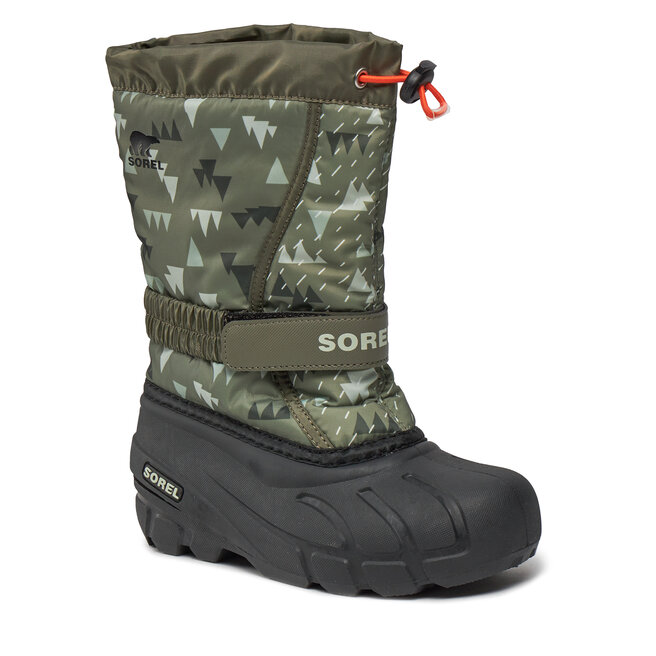 Śniegowce Sorel Youth Flurry™ Print NY3504-397 Stone Green/Black