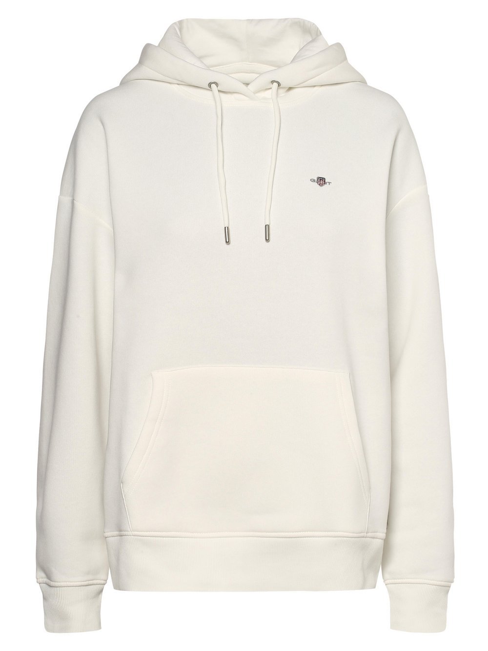 Gant - Damska bluza z kapturem, biały