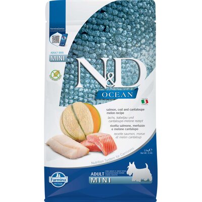 Farmina N&D Ocean Dog Adult Mini salmon cod & canatloupe melon 2.5 kg