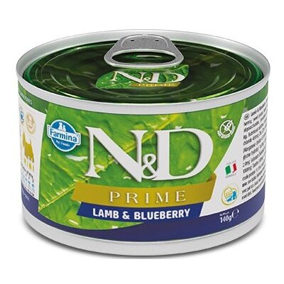 Farmina N&D Prime dog lamb & blueberry mini 140 g