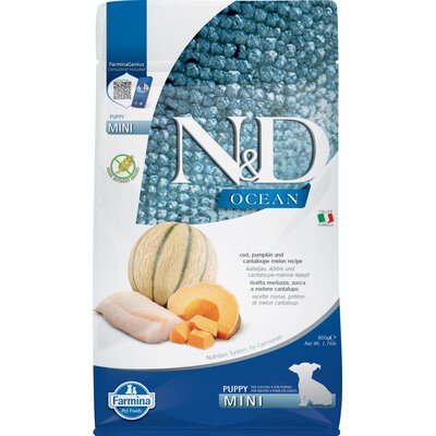 Farmina N&D Ocean Dog Puppy Mini cod pumpkin & cantaloupe melon 0,8 kg
