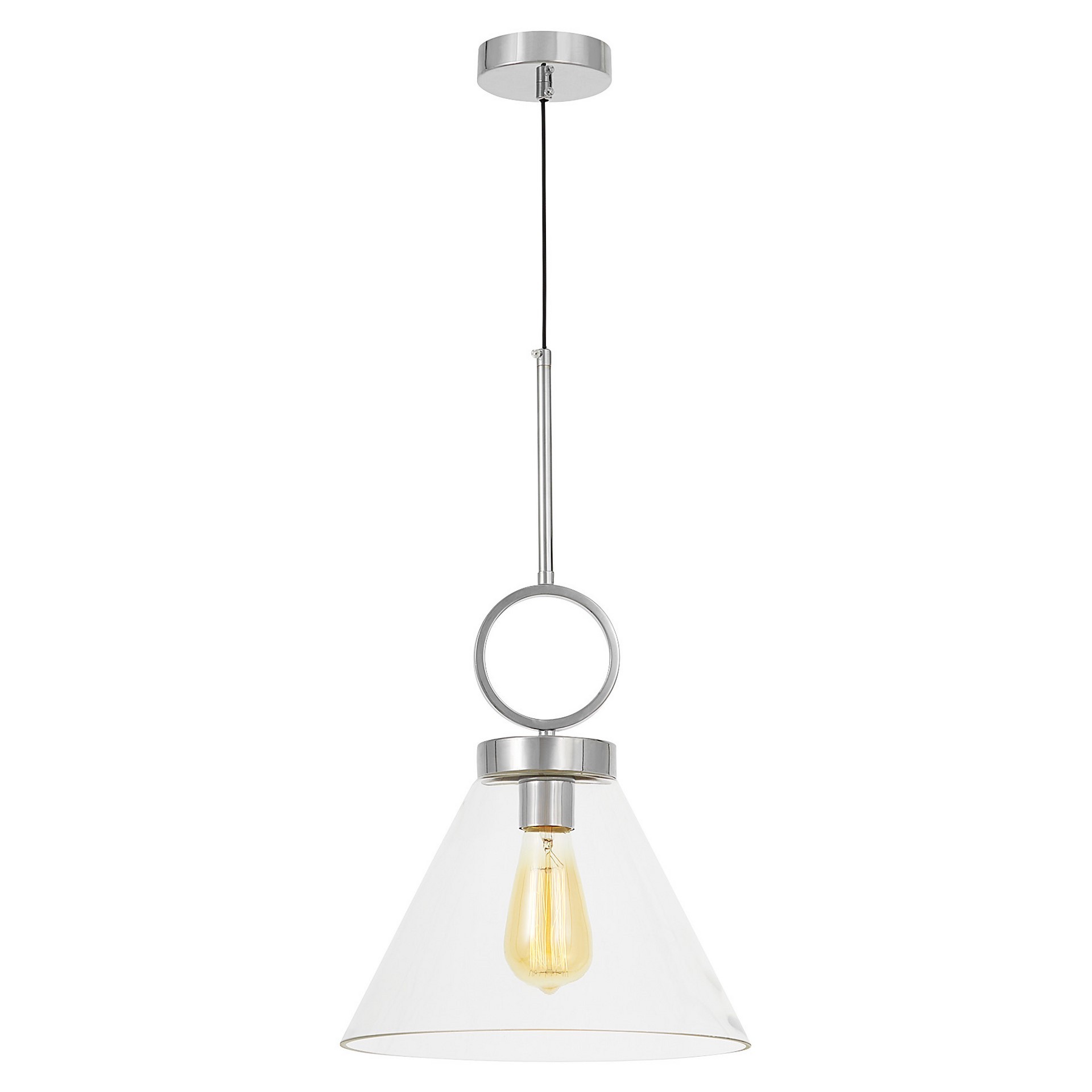 LAMPA WISZĄCA CHROMOWANA NOWOCZESNA FERMINI