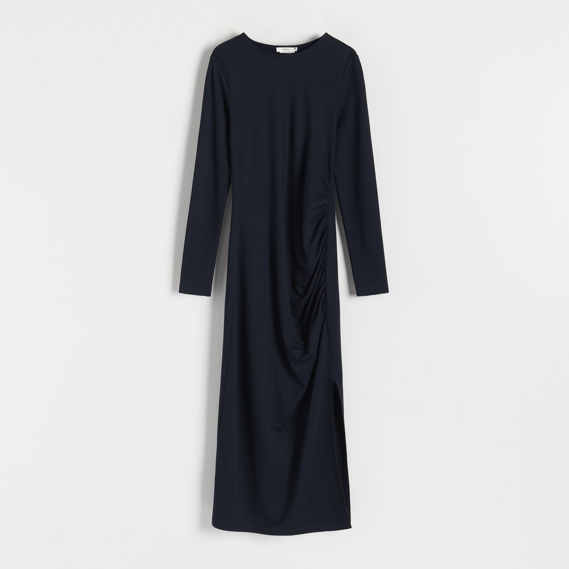 Reserved - Sukienka z wiskozą - Granatowy