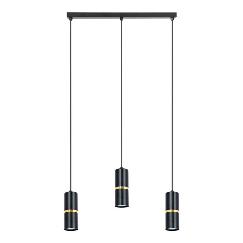 Ines lampa wisząca 3xGU10 czarna K-5241