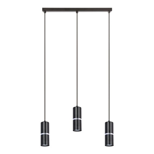 Vesta lampa wisząca 3xGU10 czarna K-5246