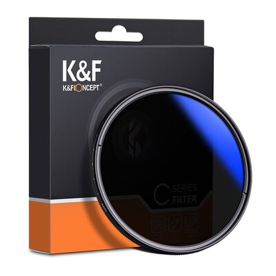 Filtr K&F CONCEPT Fader Szary Regulowany ND2-ND400 (58 mm)
