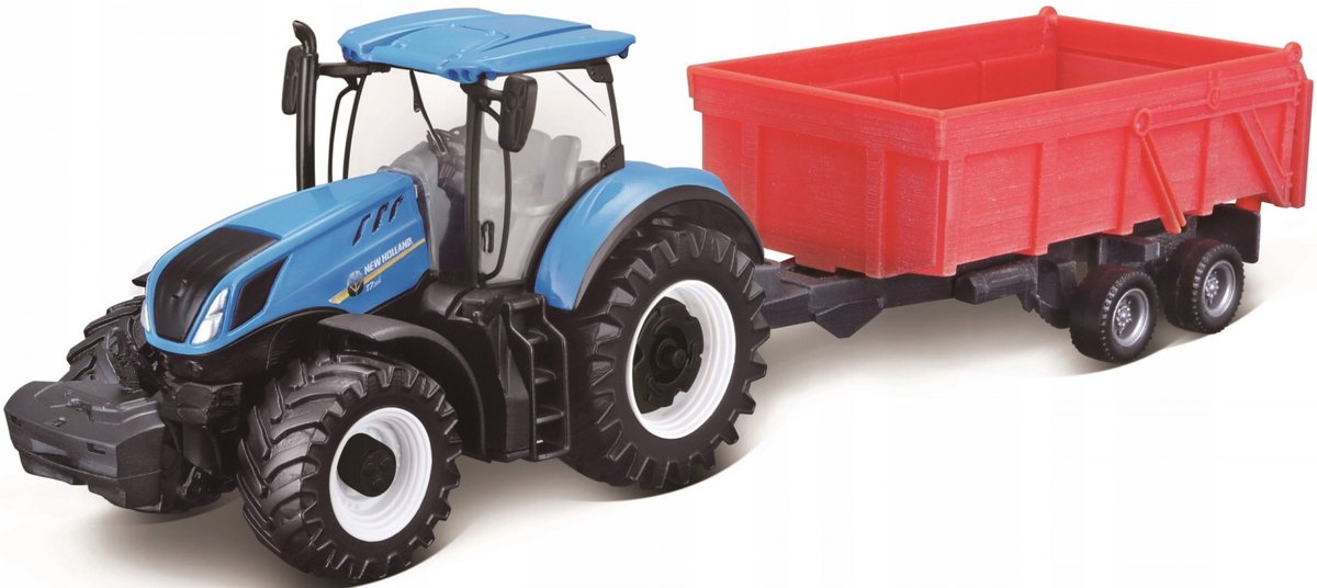 BBurago, traktor New Holland T7.315 z napędem BBURAGO metal