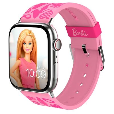 Pasek MOBY FOX Barbie Pink Classic do Apple Watch 2/3/4/5/6/7/8/SE/SE 2022/Ultra (38/40/41/42/44/45/49mm) Różowy | Bezpłatny transport