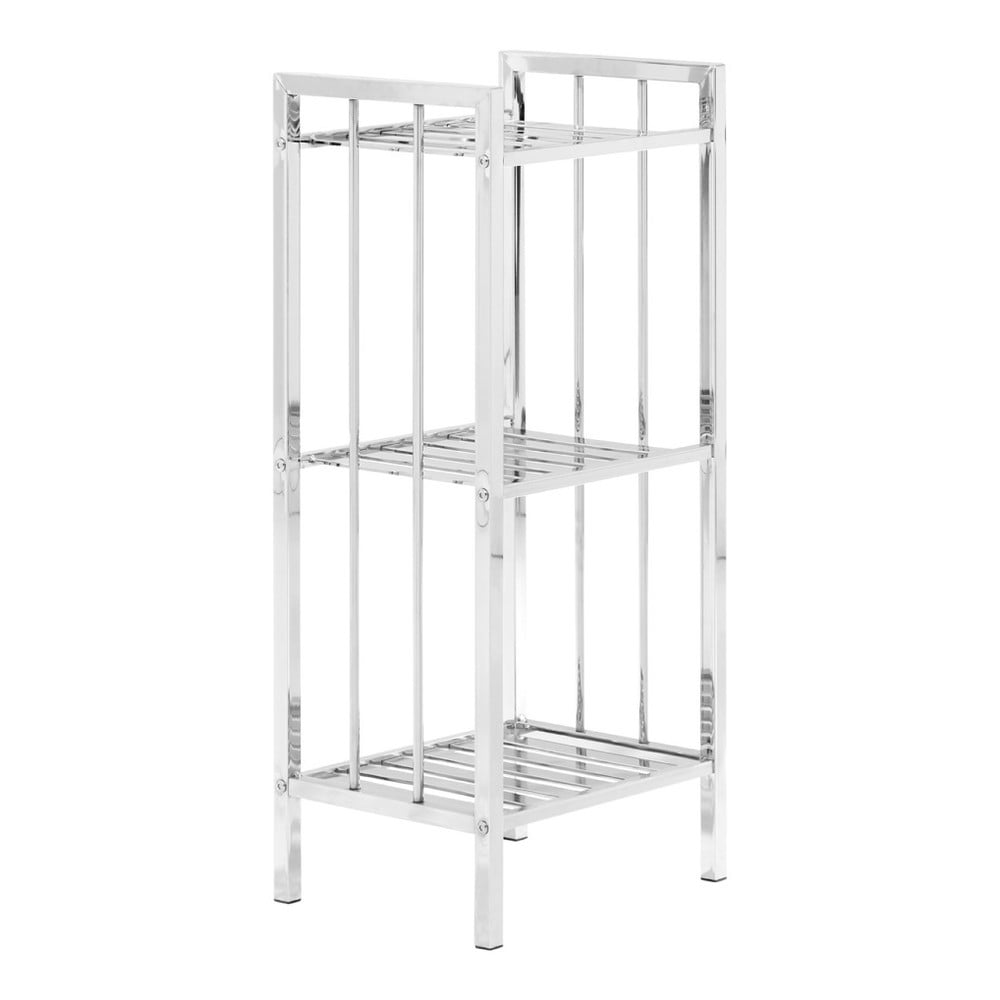 Regał łazienkowy w kolorze srebra 33x73 cm – Premier Housewares