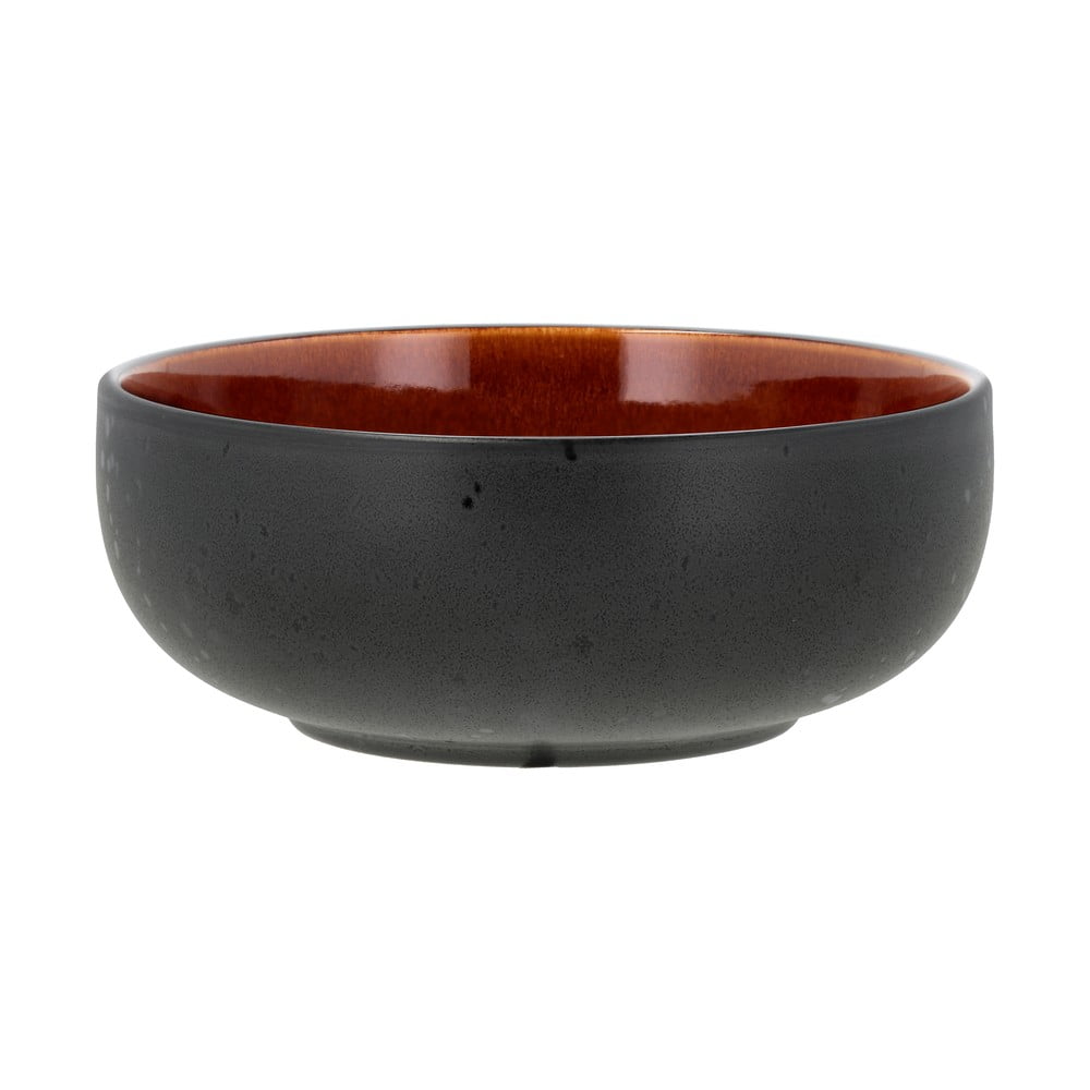 Czarno-pomarańczowa kamionkowa misa ø 18 cm – Bitz