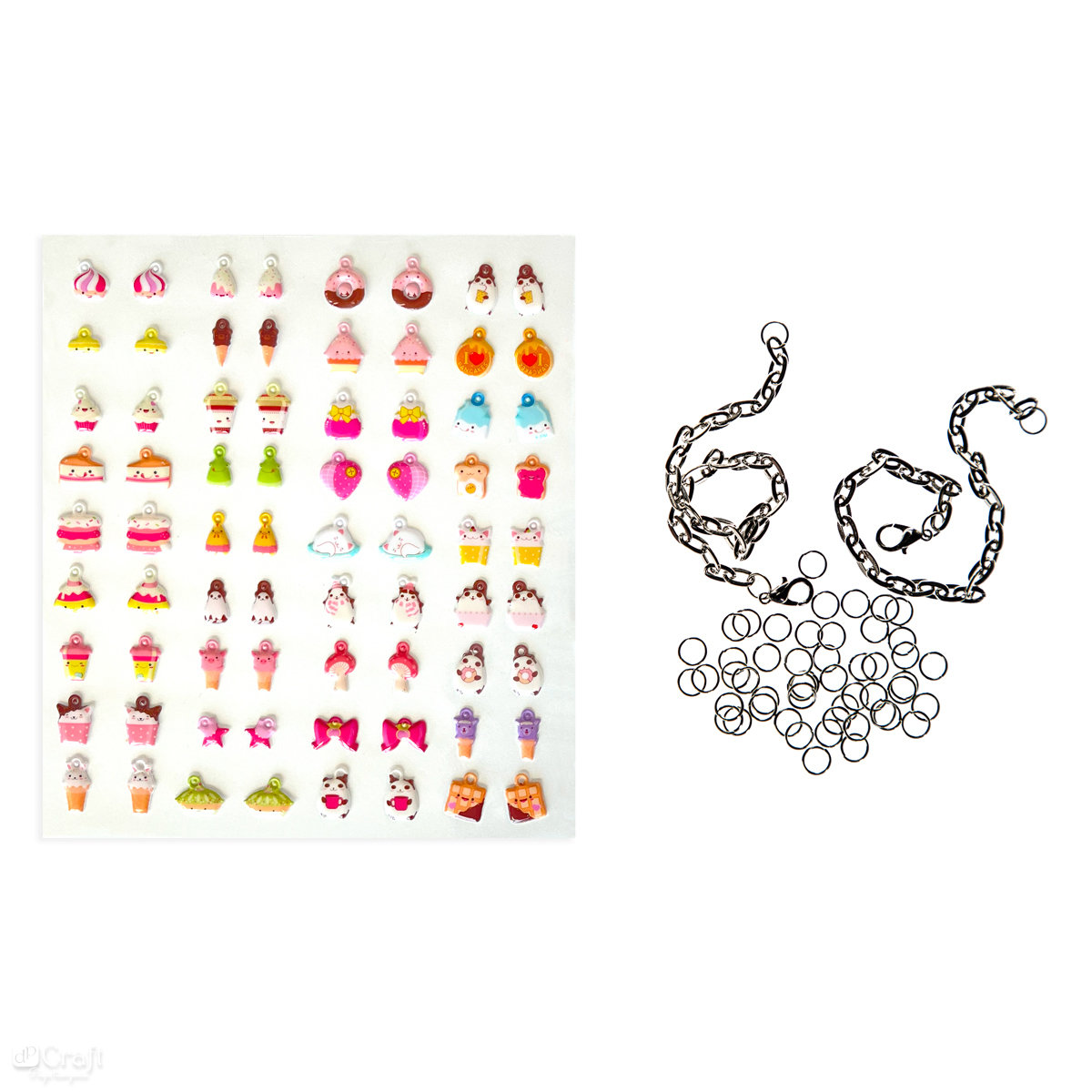 Bransoletki Z Zawieszkami Diy Łańcuszek Słodycze