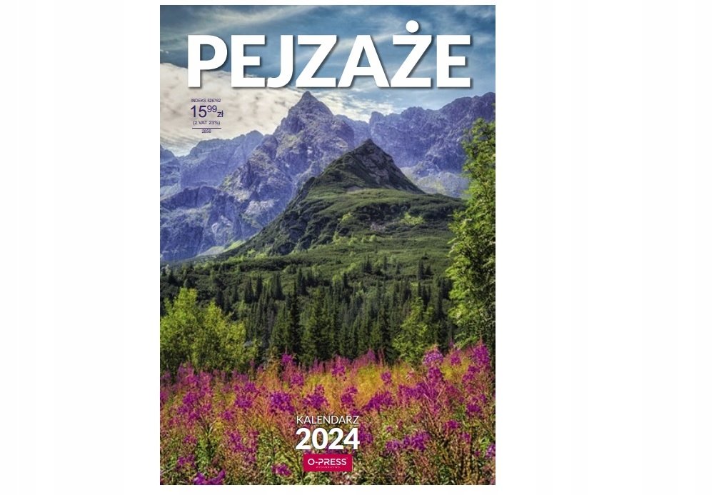 Kalendarz 2024 Ścienny A3 Pejzaże O-Press