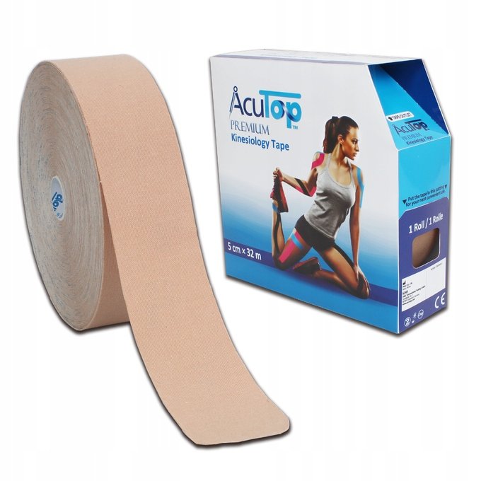 ACUTOP PREMIUM KINESIOGY TAPE - BEŻOWY 32M
