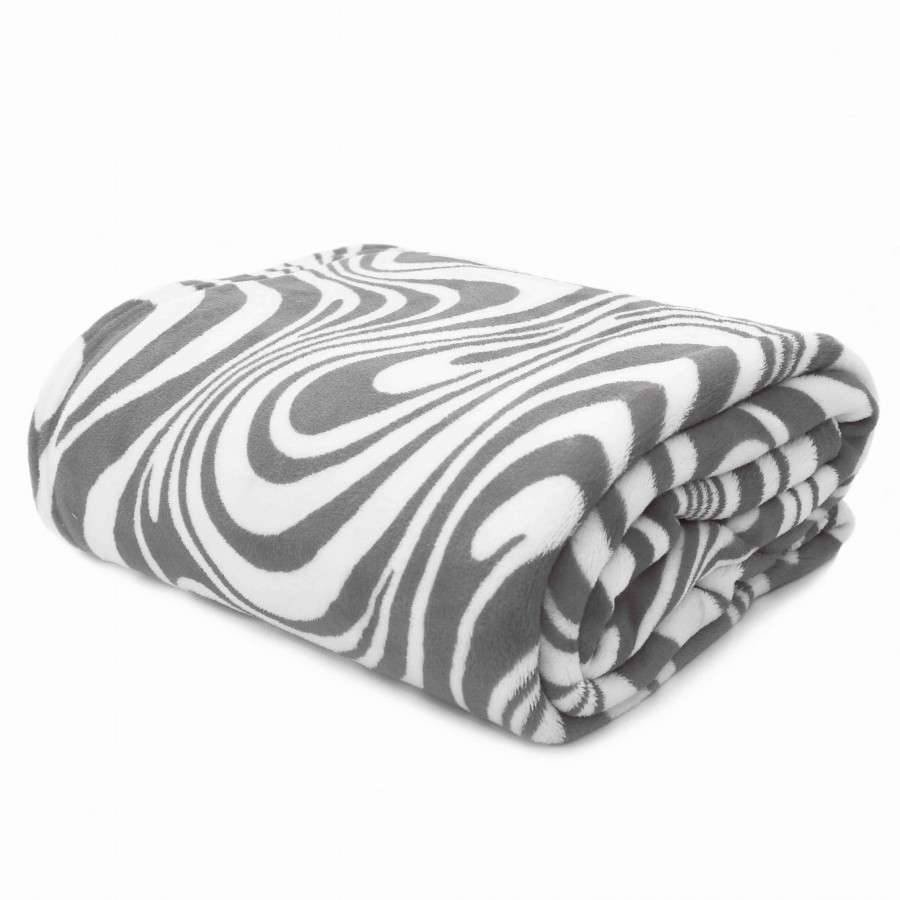 Koc Sense mikrofibra Szary 150 x 200 [cm] szary