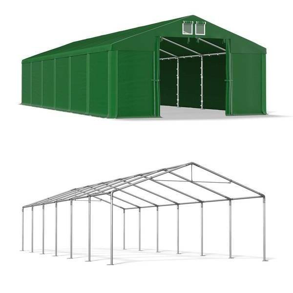 Namiot Magazynowy Letni 5x12x2 Zielony SUMMER MSD