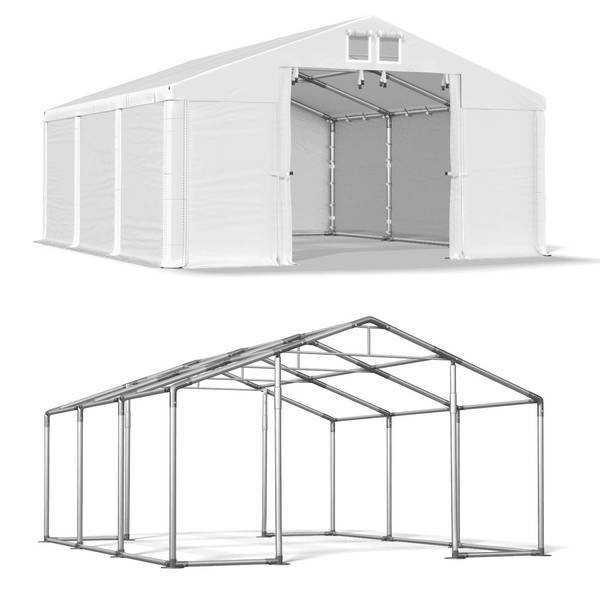 Namiot Magazynowy Całoroczny 4x6x2 Biały WINTER MSD