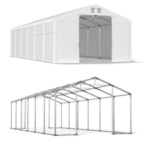 Namiot Magazynowy Całoroczny 6x12 Biały WINTER MSD