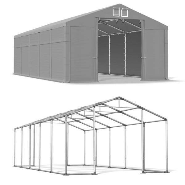 Namiot Magazynowy Całoroczny 5x10x3 Szary WINTER MSD