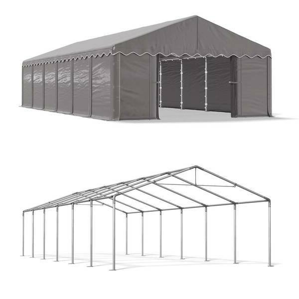 Namiot Magazynowy Letni 6x12 Szary SUMMER MPE