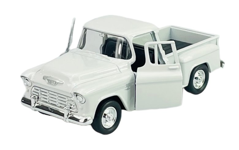 WELLY OLD TIMER 1955 CHEVROLET STEPSIDE PICK UP BIAŁY 1:34 METALOWY NOWY MODEL