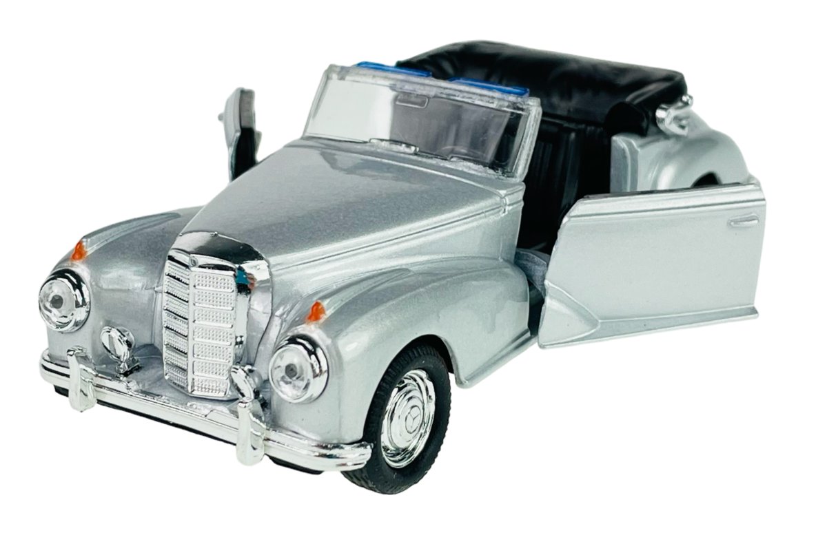 Welly Old Timer 1955 Mercedes-Benz 300S Srebrny Bez Dachu 1:34 Metalowy Nowy Model