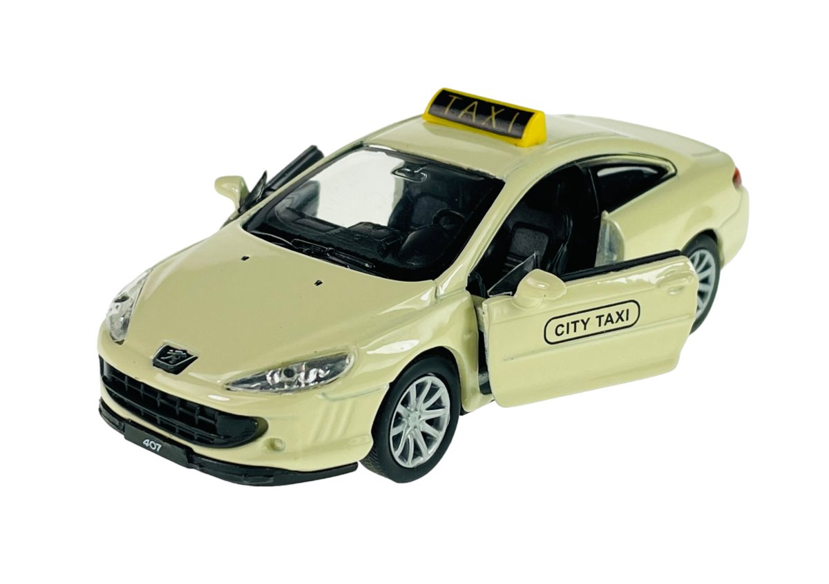 Welly Peugeot 407 Coupe Taxi 1:34 Metalowy Nowy Model