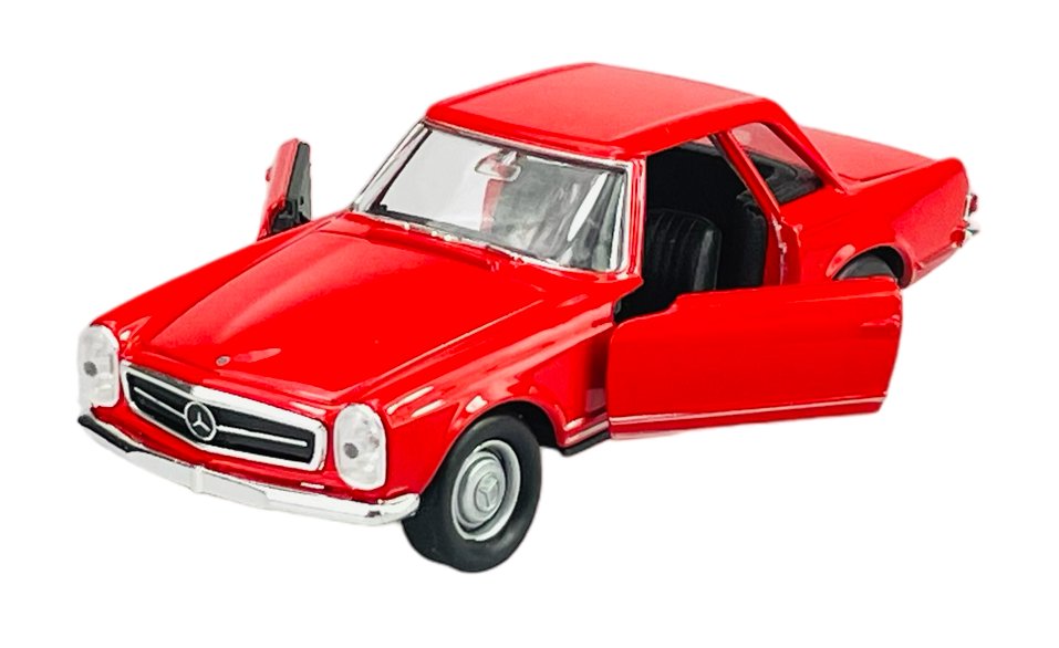 WELLY OLD TIMER 1963 MERCEDES 230SL PAGODA W113 CZERWONY 1:34 METALOWY NOWY MODEL