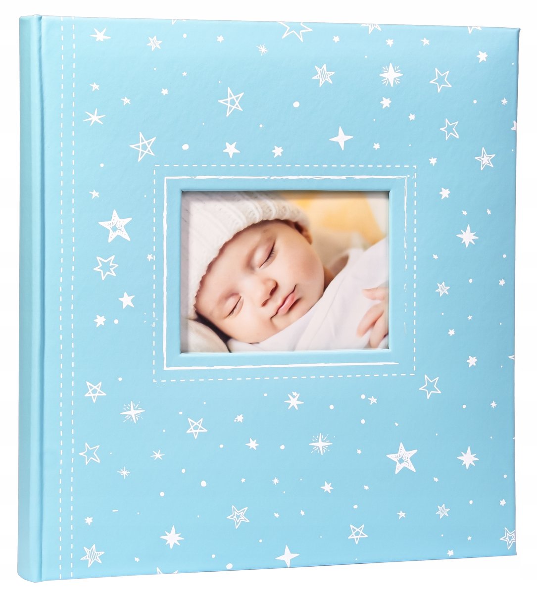 Album dziecięcy niebieski zdjęcia wklejane 60 stron z gwiazdkami