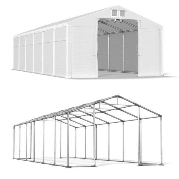 Namiot Magazynowy Całoroczny 6x12 Biały WINTER MSD