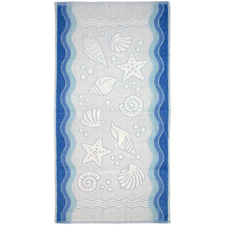 OCEAN - ręcznik niebieski 50 x 100 [cm] niebieski
