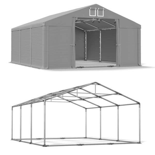 Namiot Magazynowy Całoroczny 5x6x2 Szary SUMMER PLUS MSD