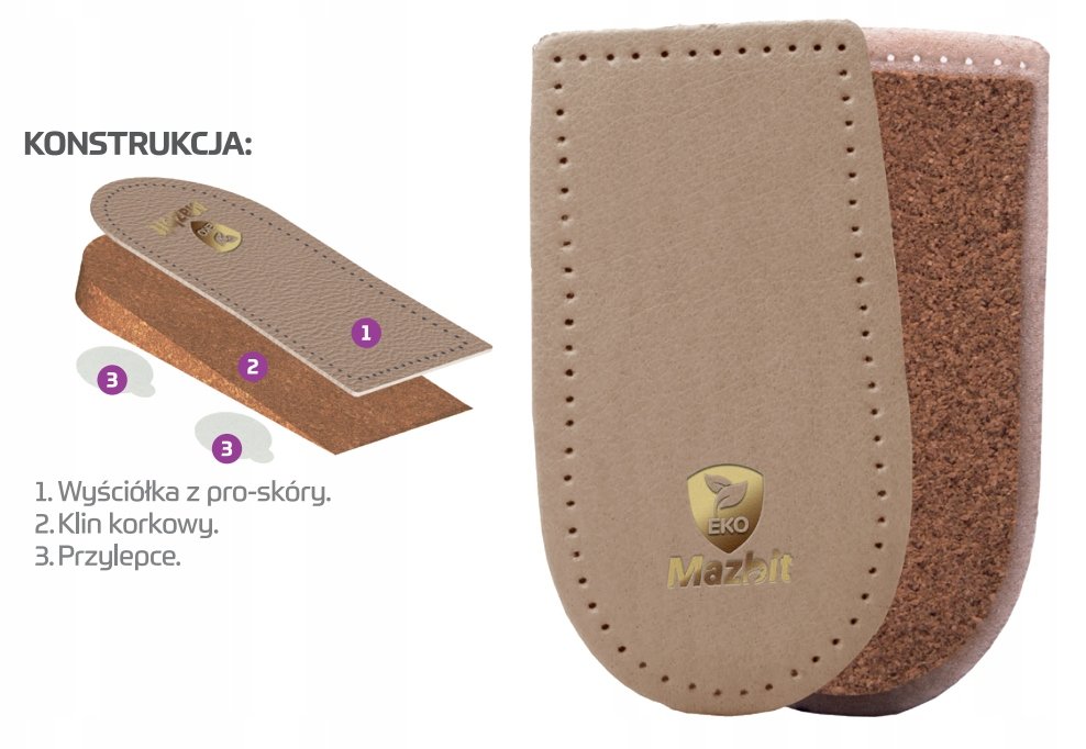 DZIECIĘCE PODPIĘTKI ORTOPEDYCZNE 30/34 1 CM