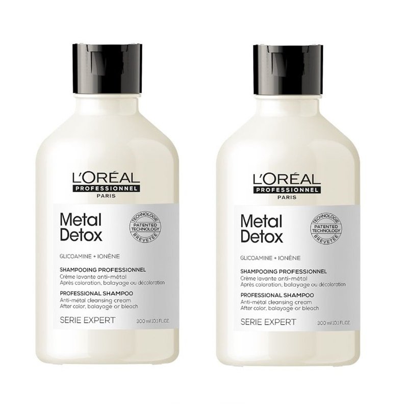 L'Oréal Professionnel, Metal Detox Shampoo, Szampon Do Włosów, 2x300ml