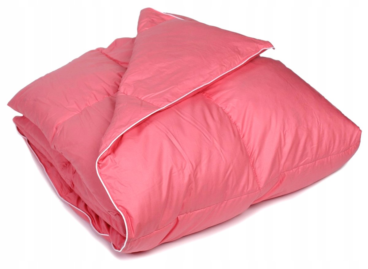 KOŁDRA PUCHOWA 160X200 PIÓREX 1,2 KG RÓŻOWA