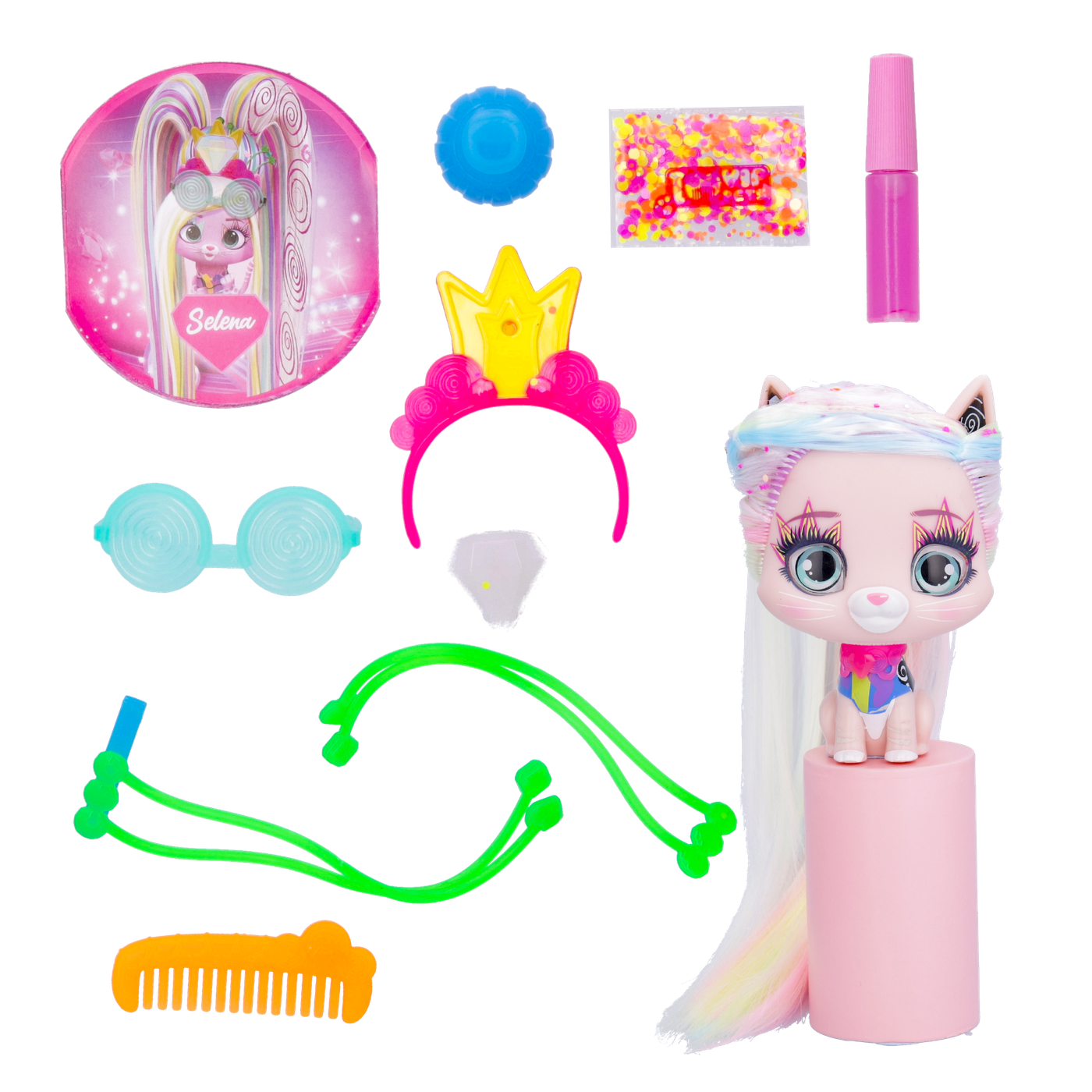 VIP Pets Cats Kotek z włosami do stylizacji Figurka Selena