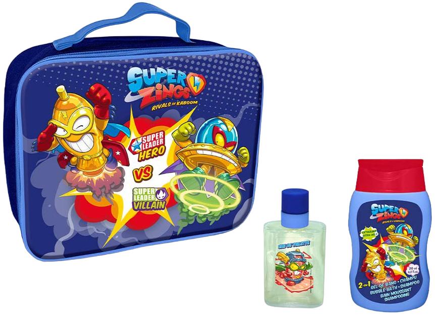 Zestaw perfum dla dzieci Cartoon Super Zings Woda Toaletowa 50 ml + Żel-szampon pod prysznic 200 ml