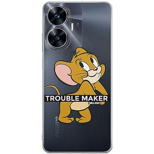 ERT GROUP etui na telefon Realme C55, case oryginalny i oficjalnie licencjonowany przez Tom & Jerry, wzór 012, optymalnie dopasowane, plecki z TPU częściowo przeźroczyste