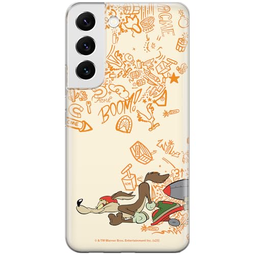 ERT GROUP etui na telefon Samsung S22, case oryginalny i oficjalnie licencjonowany przez Looney Tunes, wzór Coyote 002, optymalnie dopasowane, plecki z TPU