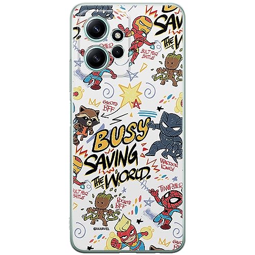 ERT GROUP etui na telefon Xiaomi REDMI NOTE 12 4G, case oryginalny i oficjalnie licencjonowany przez Marvel, wzór Avengers 026, optymalnie dopasowane, plecki z TPU