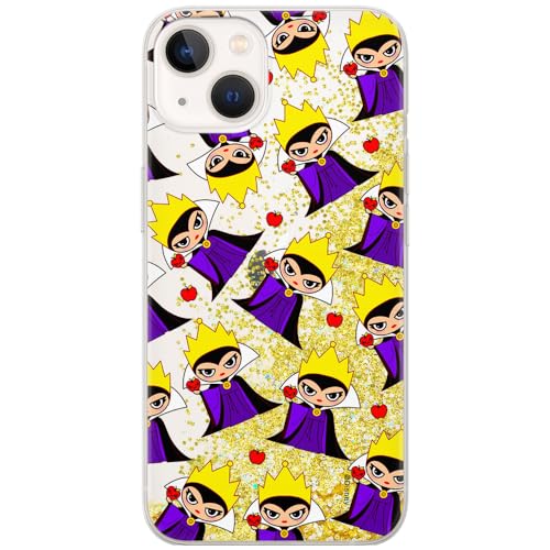 ERT GROUP etui na telefon Apple Iphone 13, case oryginalny i oficjalnie licencjonowany przez Disney, wzór The Evil Queen 003, optymalnie dopasowane, z efektem płynnego brokatu