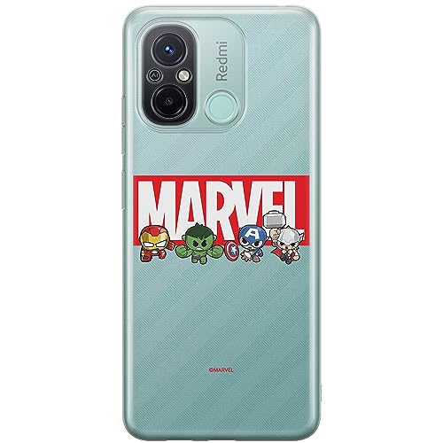 ERT GROUP etui na telefon Xiaomi REDMI 12C/ REDMI 11A, case oryginalny i oficjalnie licencjonowany przez Marvel, wzór 009, optymalnie dopasowane, plecki z TPU częściowo przeźroczyste