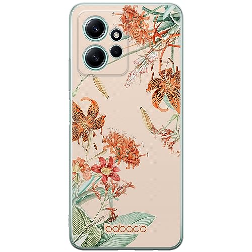 ERT GROUP etui na telefon Xiaomi REDMI NOTE 12 4G, case oryginalny i oficjalnie licencjonowany przez Babaco, wzór Flowers 057, optymalnie dopasowane, plecki z TPU