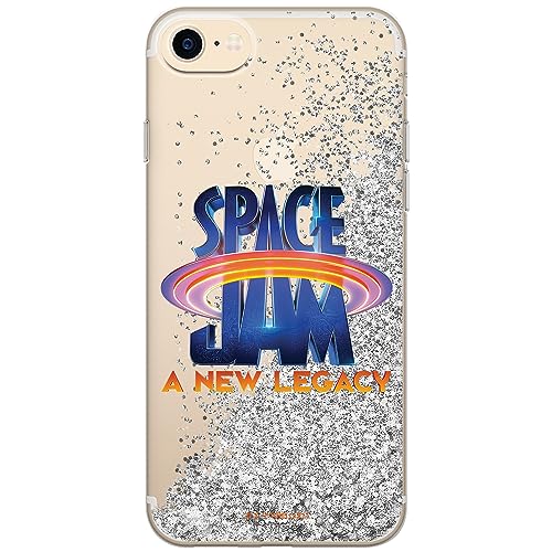 ERT GROUP etui na telefon Apple Iphone 7/8/ SE 2/ SE 3, case oryginalny i oficjalnie licencjonowany przez Looney Tunes, wzór Space Jam 001, optymalnie dopasowane, z efektem płynnego brokatu