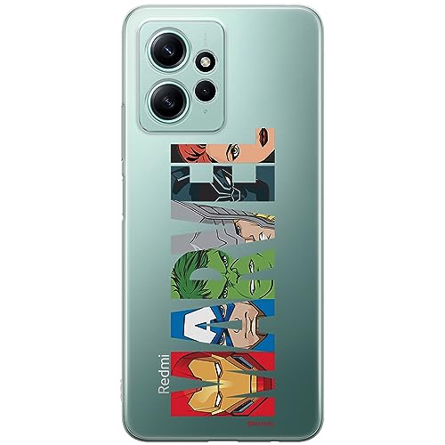 ERT GROUP etui na telefon Xiaomi REDMI NOTE 12 4G, case oryginalny i oficjalnie licencjonowany przez Marvel, wzór 011, optymalnie dopasowane, plecki z TPU częściowo przeźroczyste